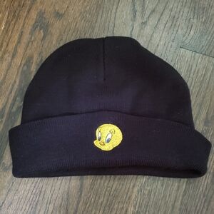Tweety Bird Space Jam: A New Legacy Beanie | Forever 21 Collab | Black Knit Hat